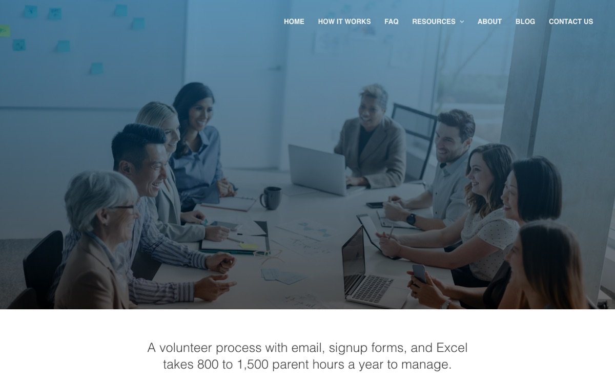 OnVolunteers website